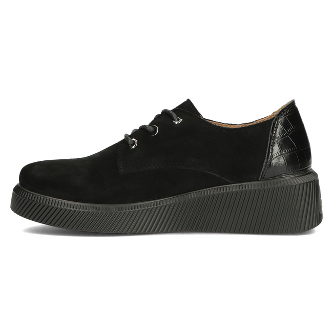 Leather shoes Filippo DP4924/23 BK black