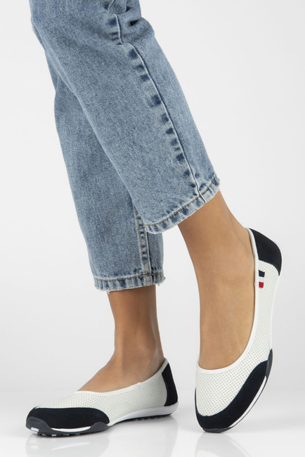 Leather shoes Filippo DP142/23 WH NV white-navy