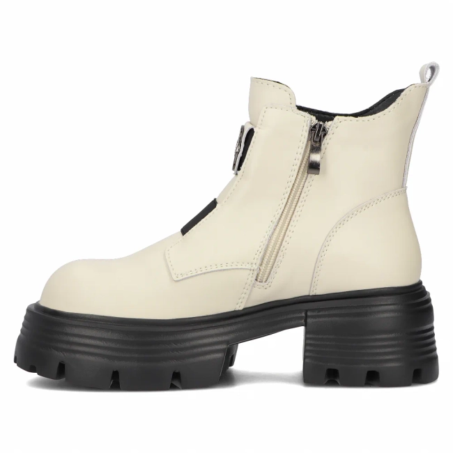 Leather ankle boots DBT6432/24 LT BE beige