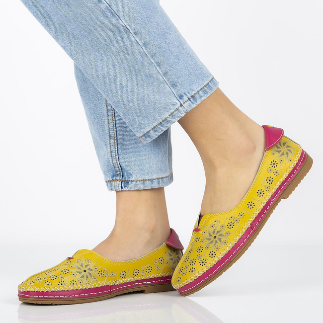 Leather shoes Filippo DP1224/20 YL Yellow