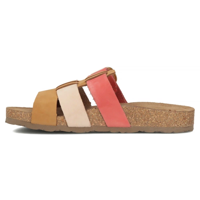 Leather flip-flops Yokono JERBA-137 NOBUCK MULT FU multicolor
