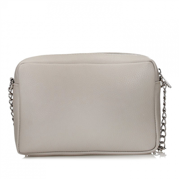 Handbag Toscanio Leather Messenger Bag B6 light grey