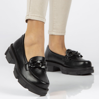 Leather shoes Filippo DP3221/22 BK BK black