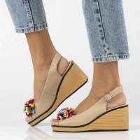 Leather sandals Filippo DS6021/25 BE beige