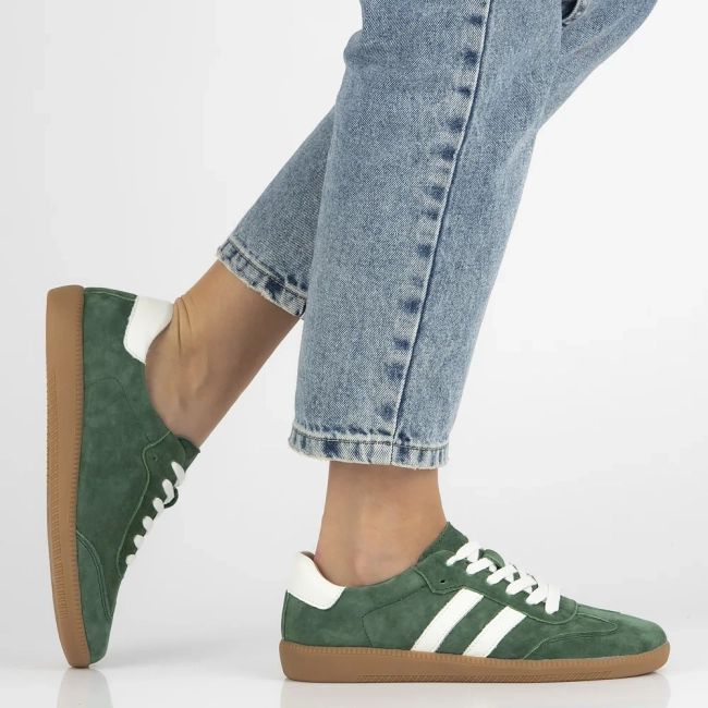 Leather sneakers Filippo DP6741/25 GE green