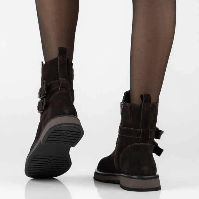 Leather ankle boots Filippo DBT7951/26 D BR brown