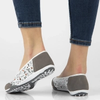 Skórzane baleriny Filippo DP142/24 MLT multikolor