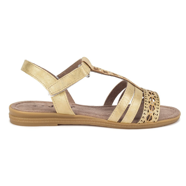 Sandały JANA 8-28114-28 951 Gold Metallic