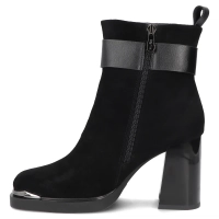 Leather ankle boots Filippo DBT8014/26 BK SU black