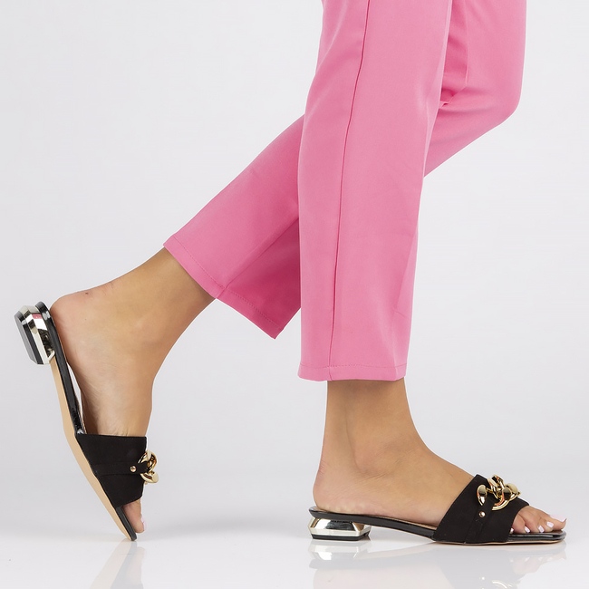 Klapki Filippo DK3788/22 BK czarne