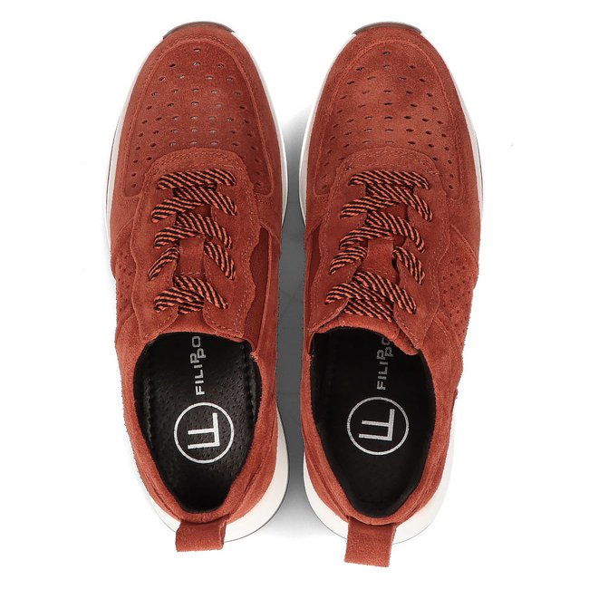 Leather sneakers DP3171/21 BR brown