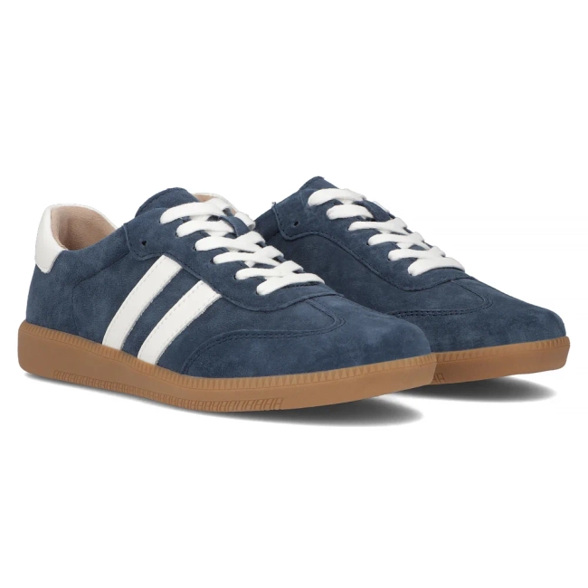 Leather sneakers Filippo DP6741/25 NV navy