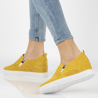 Leather shoes Filippo DP1356/21 YL yellow