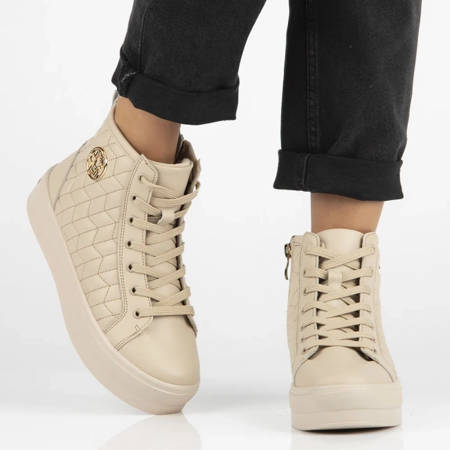 Leather ankle boots DBT6344/24 BE beige