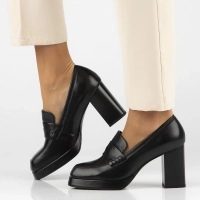 Leather shoes Filippo DP6172/24 BK black