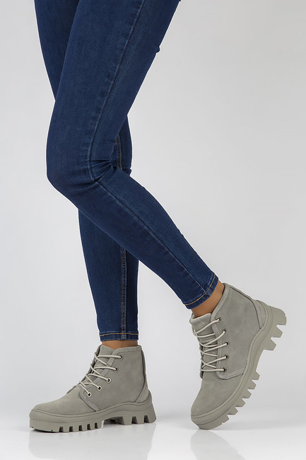 Leather boots Filippo DBT3523/22 GR grey