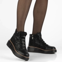 Leather ankle boots Filippo DBT7166/25 BK black