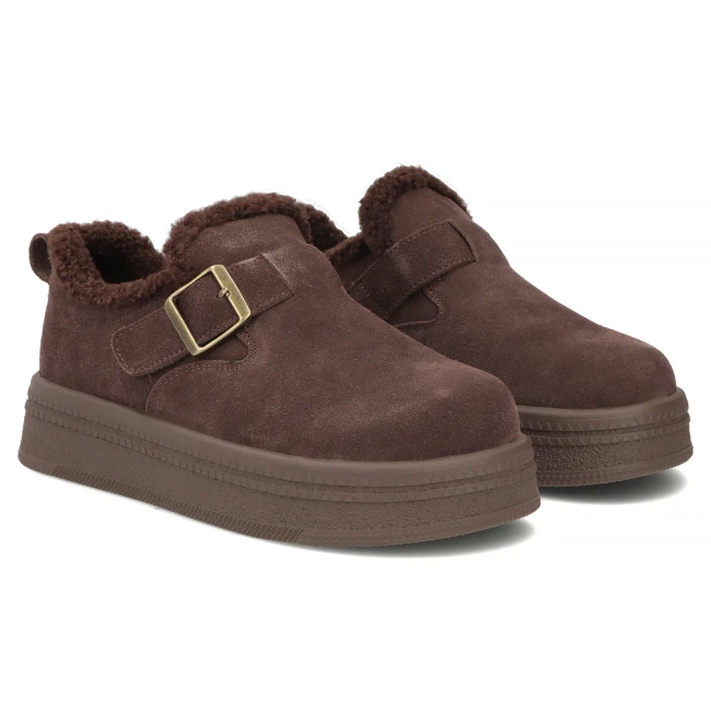 Leather shoes Filippo DP7946/26 D BR dark brown