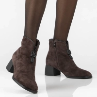 Leather heeled ankle boots Filippo DBT8200/26 D BR brown