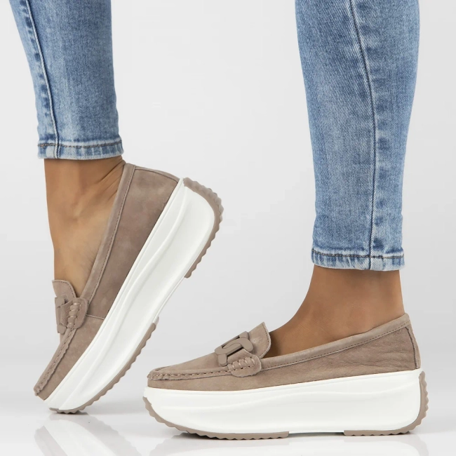 Leather shoes Filippo DP6132/25 BE beige