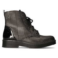 Leather boots Filippo 514 gray checkered