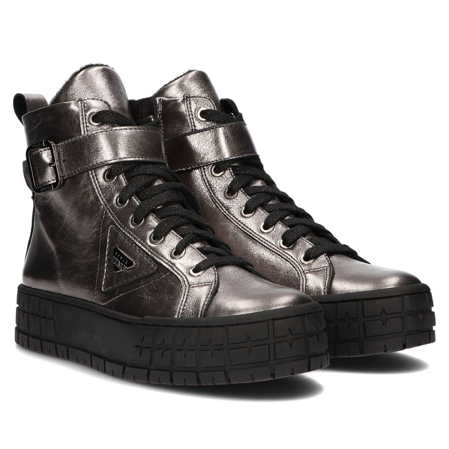 Leather ankle boots Filippo 568 platinum