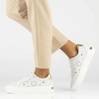 Leather shoes Filippo DP6015/24 WH white