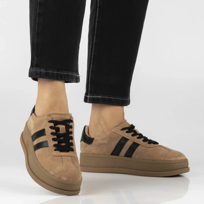 Leather sneakers Filippo DP7995/26 BE beige