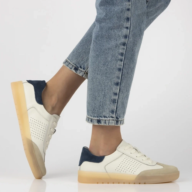 Leather sneakers Filippo DP6745/25 BE NV white beige