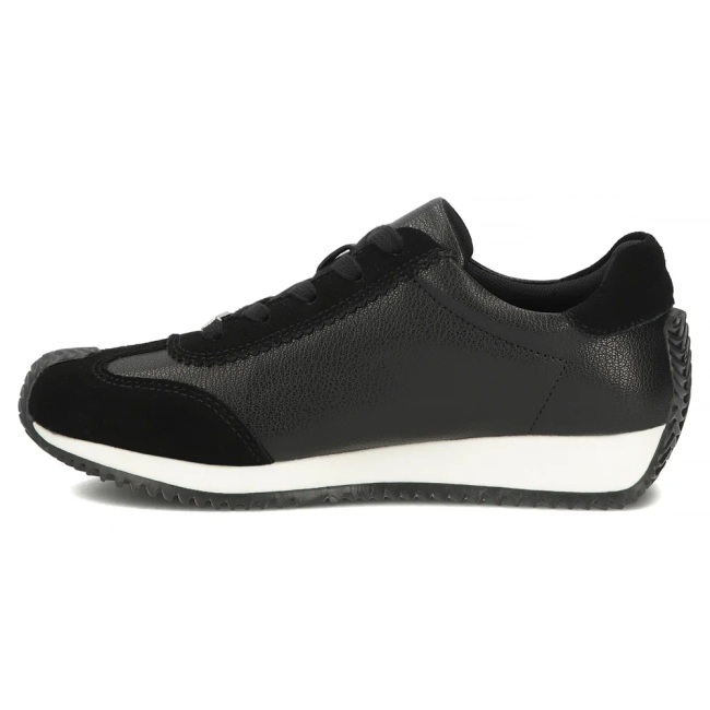 Skórzane sneakersy Filippo DP7979/26 BK czarne