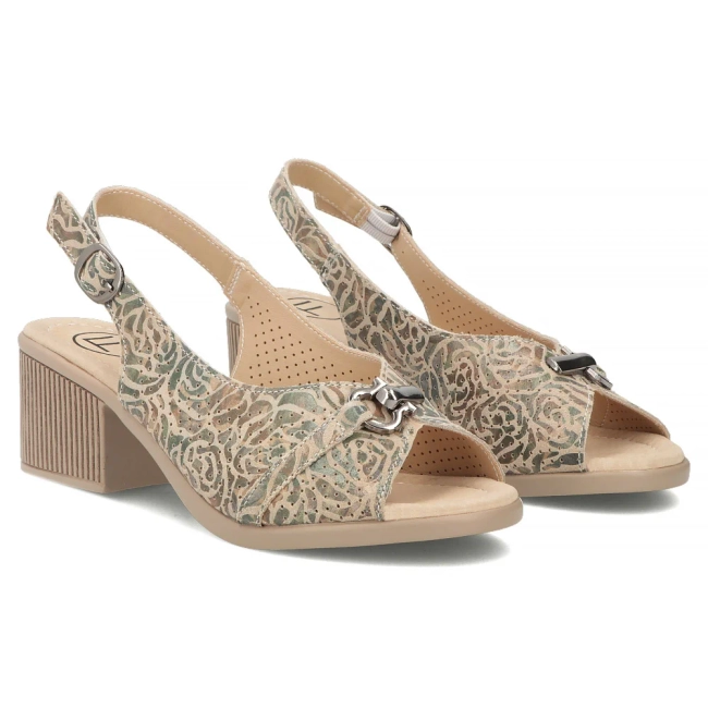 Leather sandals Filippo DS7645/26 MLT multicolor