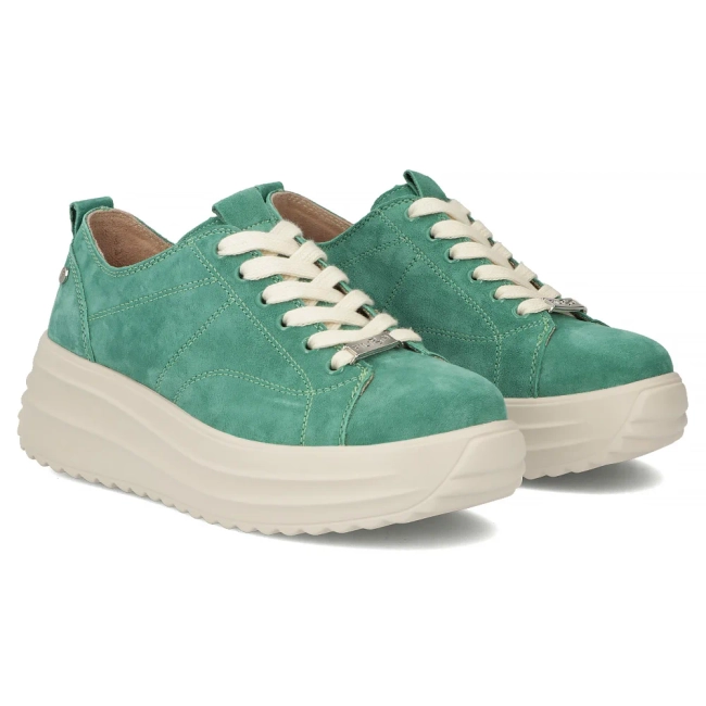 Leather sneakers Filippo DP6795/26 GE green