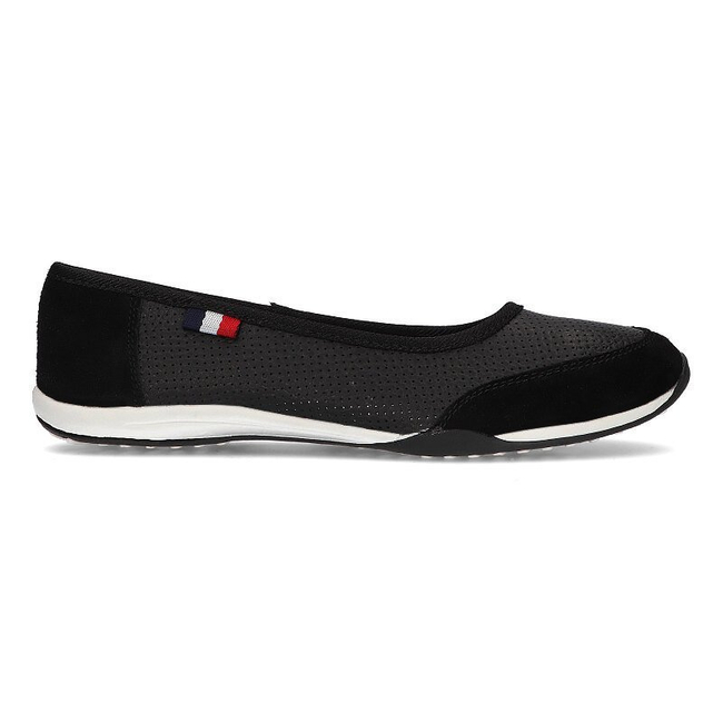 Skórzane półbuty Filippo DP142/21 BK czarne