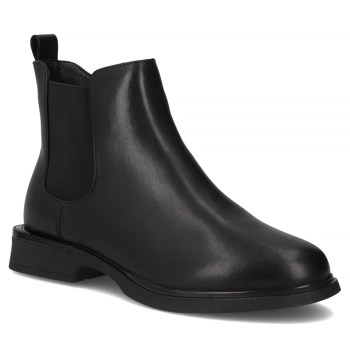 Skórzane botki Filippo DBT7197/25 BK czarne
