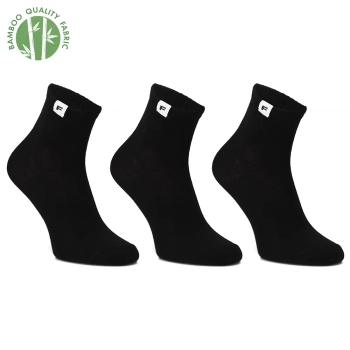 Skarpety damskie Filippo 3-PAK Minimal czarne