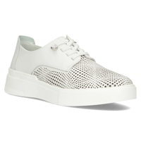 Skórzane półbuty Filippo DP4405/24 WH białe