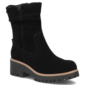 Skórzane botki Filippo DBT6402/25 BK czarne