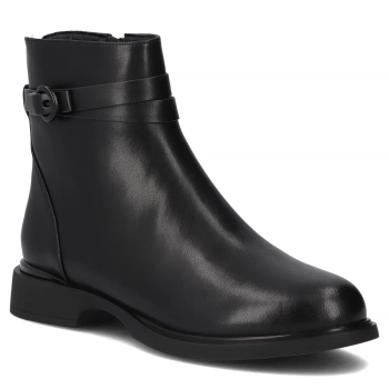 Skórzane botki Filippo DBT7357/25 BK czarne