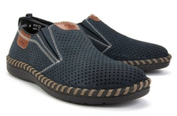 Półbuty Rieker B2465-14 Blue Extra Width