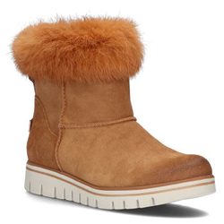 Skórzane botki Filippo 60347 brązowe