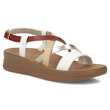 Sandały na platformie Filippo DS7904/26 WH białe