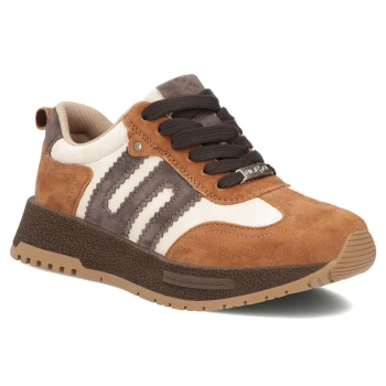 Skórzane sneakersy Filippo DP7980/26 CA BE brązowe