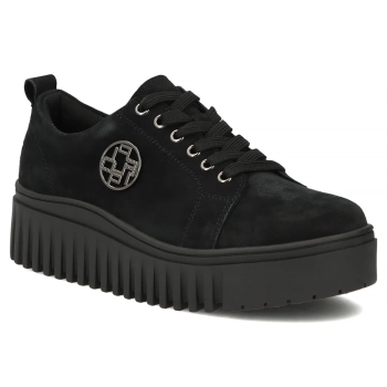 Skórzane sneakersy Filippo DP8271/26 BK SU czarne
