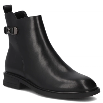 Skórzane botki Filippo DBT7354/25 BK czarne