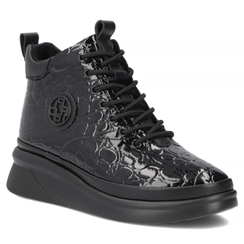 Skórzane botki Filippo DBT8067/26 BK czarne