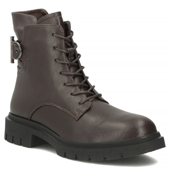 Skórzane botki Filippo DBT8018/26 D BR brązowe