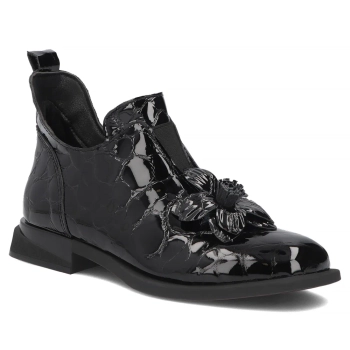 Skórzane botki Filippo DBT7994/26 BK czarne