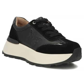 Skórzane sneakersy Filippo DP7986/26 BK czarne