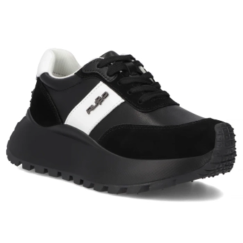 Skórzane sneakersy Filippo DP6785/25 BK BK czarne