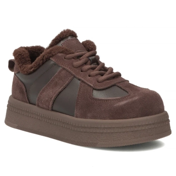 Skórzane sneakersy Filippo DP7948/26 D BR brązowe